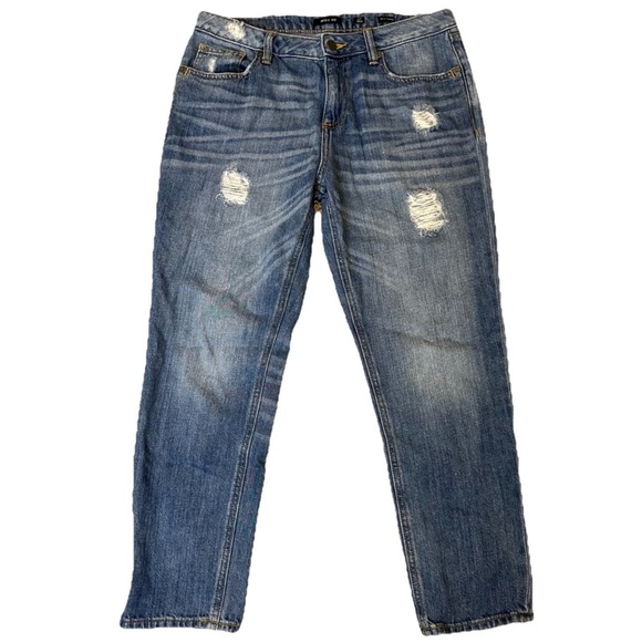 Miss Me Mid Rise Distressed Boyfriend Jeans Size 27 - Picture 2 of 6